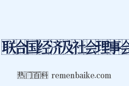 联合国经济及社会理事会是什么意思的图片